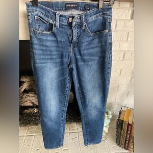Lucky Brand Women's Dark Blue Cropped Skinny Jeans